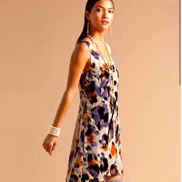 CAbi Dresses & Skirts - Cabi Radiant Velvet Burnout Dress-Purple-adjustable straps-Sz Med Whimsigoth